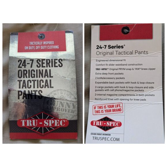 NWT  Tru-Spec 24-7 Series Original Tactical Pants Muti Pocket  Sz 8 - Picture 7 of 11